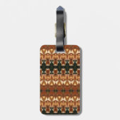 グリーン&アンバーイカット ラゲッジタグ (裏面縦)