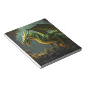 グリーン&イエロードラゴン ノートパッド (アングル)