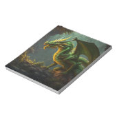 グリーン&イエロードラゴン ノートパッド (回転)