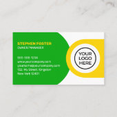 グリーン&イエローローン造園モウィングガーデニング 名刺 (裏面)