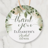 グリーン イエロー ゴールド スクリプト カリグラフィー ありがとう フェイバータグ (正面)