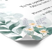 グリーン インテリア エレガント ユーカリ タイムカプセル    ポスター (角)