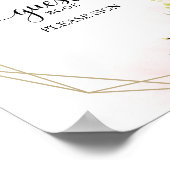 グリーン イーカリプタス 水彩 ゲストブック サイン (角)