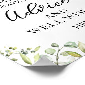 グリーン イucalyptus アドバイスとベストウィッシュ サイン (角)