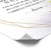 グリーン イucalyptus ジオメトリック ミモザ バー サイン (角)