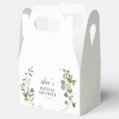 グリーン イucalyptus ブライダルシャワー フェイバーボックス (オープン)