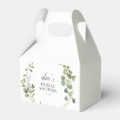 グリーン イucalyptus ブライダルシャワー フェイバーボックス (正面サイド)