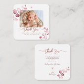 グリーン イucalyptus ベビーシャワー 感謝 ノートカード (正面/裏面)