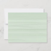 グリーン イucalyptus ボタン ニコール 感謝カード (裏面)