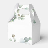 グリーン イucalyptus 手書き ブライズシャワー フェイバーボックス (裏面サイド)