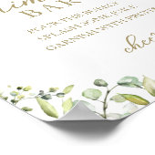 グリーン イucalyptus 水彩 ミモザ バー サイン (角)