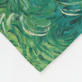 グリーン·ウィート·フィールズ·ヴァン·ゴッホ·ヴィンテージ·アート フリースブランケット (角)