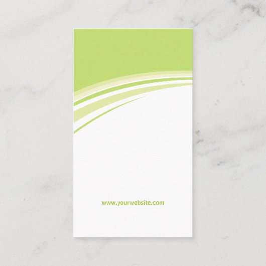 グリーン・ウェーブの名刺 名刺 (裏面)