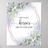 グリーン ウォーターカラー キスはいくつ サイン (正面)