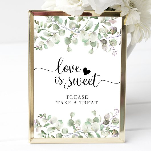 グリーン ウォーターカラー ユーカリ 愛は甘い サイン