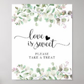 グリーン ウォーターカラー ユーカリ 愛は甘い サイン (正面)