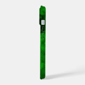 グリーン+ウォーターカラー iPhone 15ケース (左側面)