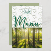 グリーン・ウッドランド・テーマ メニュー (正面/裏面)