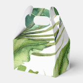 グリーン エレガント トロピカル サマー パームリーフス チック フェイバーボックス (裏面サイド)