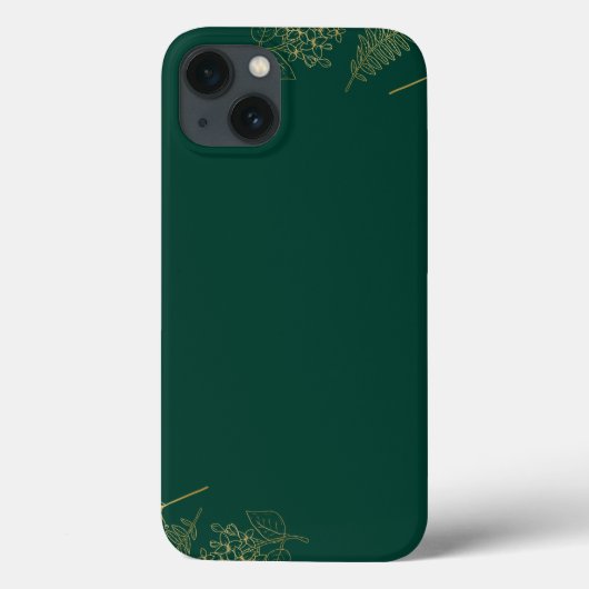 グリーン エレガント Case-Mate Barely There アップル iPhoneケース (裏面)