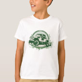 グリーン オフロード 4x4 ビークル tシャツ (正面)