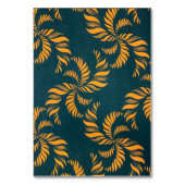 グリーン＆オレンジのアンカラ テーブルナンバー (裏面)