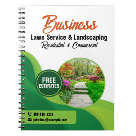 グリーン&オレンジローンケア造園&ローンサービス ノートブック