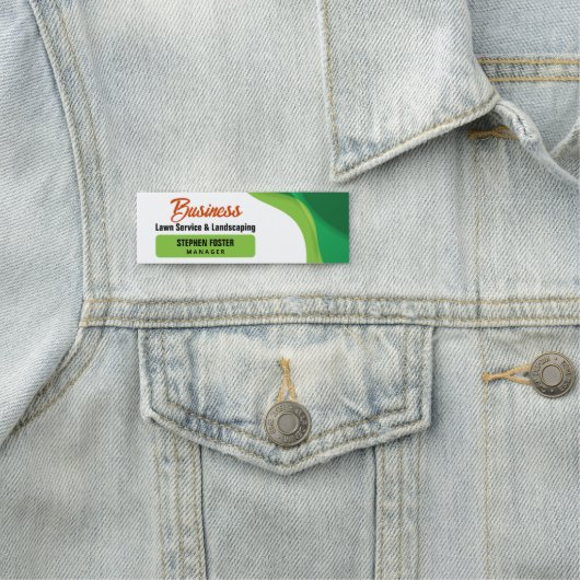 グリーン&オレンジローンケア造園&ローンサービス 名札 (インサイチュ)