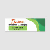 グリーン&オレンジローンケア造園&ローンサービス 名札 (正面)