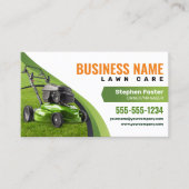 グリーン＆オレンジ造園サービス 芝刈り 名刺 (正面)