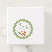 グリーン オレンジ フラワーデザイン ガーデン ファンタジー 手描き フェイバータグ (インサイチュ)