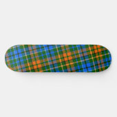 グリーン オレンジ ブルー Plaid タルタン柄 スケートボード (横)
