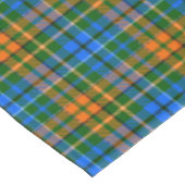 グリーン オレンジ ブルー Plaid タルタン柄  テーブルクロス (アングル)