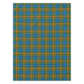 グリーン オレンジ ブルー Plaid タルタン柄  テーブルクロス (正面)