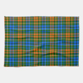 グリーン オレンジ ブルー Plaid タータン デザイン キッチンタオル (横)
