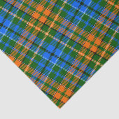 グリーン オレンジ ブルー Plaid タータン デザイン  薄葉紙 (詳細)