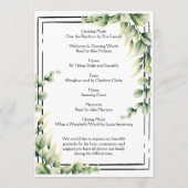 グリーン・オーダー・オブ・サービス・ライフ・お祝い・プログラム プログラム (裏面)