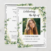 グリーン・オーダー・オブ・サービス・ライフ・お祝い・プログラム プログラム (正面/裏面)