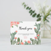 グリーン カクスタス 感謝カード (スタンド正面)