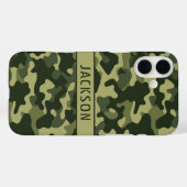 グリーン カモフラージュ オリジナル Case-Mate iPhoneケース (裏面 (横))