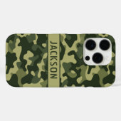 グリーン カモフラージュ オリジナル Case-Mate iPhoneケース (裏面 (横))