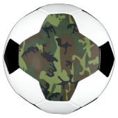 グリーン カモフラージュ パターン 軍用 迷彩柄 サッカーボール (回転)