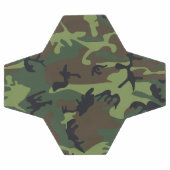 グリーン カモフラージュ パターン 軍用 迷彩柄 サッカーボール (フラット)