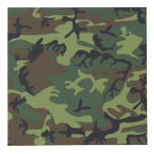 グリーン カモフラージュ パターン 軍用 迷彩 フォトキューブ (正面)