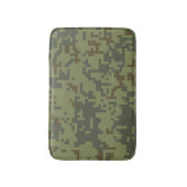 グリーン カモフラージュ 軍用 柄 バスマット (正面縦)