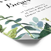 グリーン カリグラフィー このキャンドルは燃えている サイン (角)