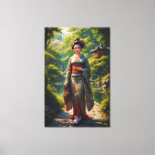 グリーン・ガーデンの乙女 キャンバスプリント (正面)