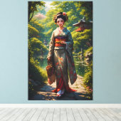 グリーン・ガーデンの乙女 キャンバスプリント (インサイチュ (ウッドフロア))