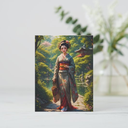 グリーン・ガーデンの乙女 ポストカード (スタンド正面)