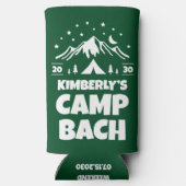 グリーン キャンプ バチェロレッテ パーティー スリム缶クーラー (裏面)